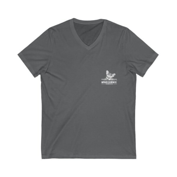 Unisex Jersey Short Sleeve V-Neck Tee - Image 3